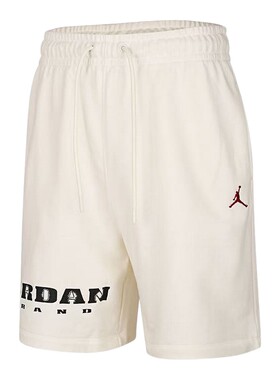 NIKE耐克男子短裤Jordan飞人刺绣运动休闲训练针织短裤IV2630-133