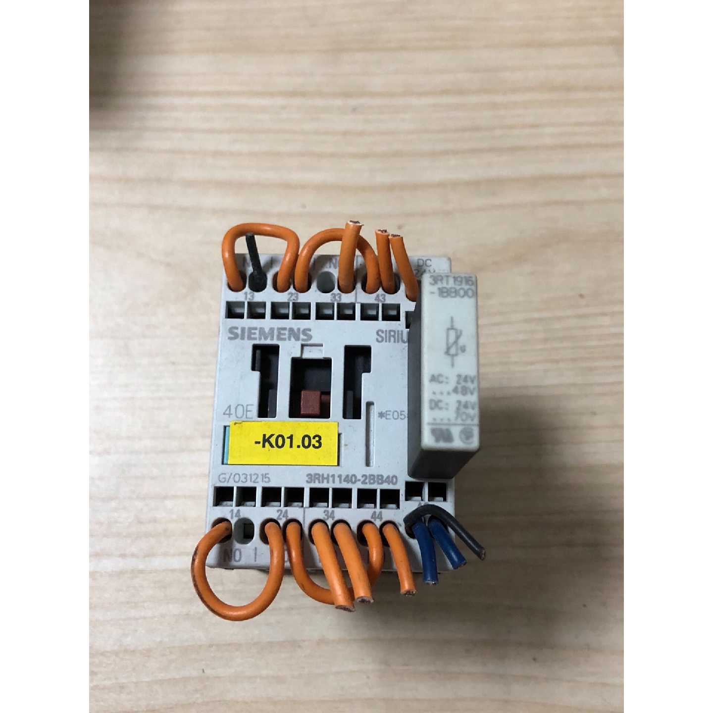 二手拆机西门子接触式继电器3RH11402BB40辅助3