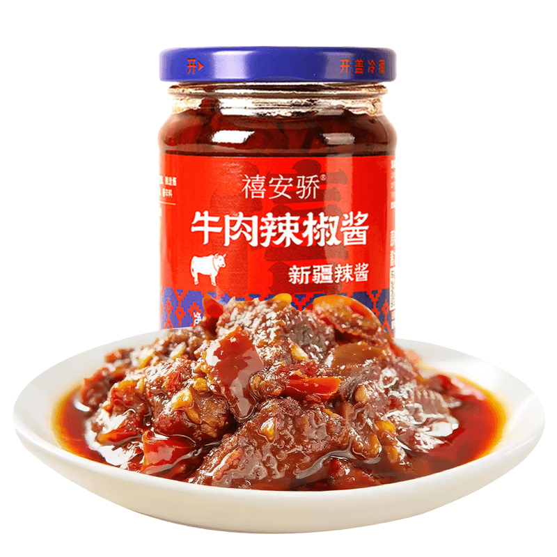 禧安椒雪莲辣椒丝牛肉辣椒酱下饭