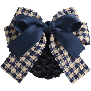 头花女职业护士发网银行酒店前台餐厅服务员工作头饰发饰2026新款