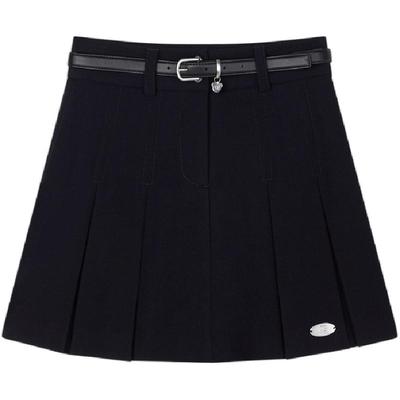 TeenieWeenie小熊奥莱女装简约半身裙冬季新款学院风百褶短裙