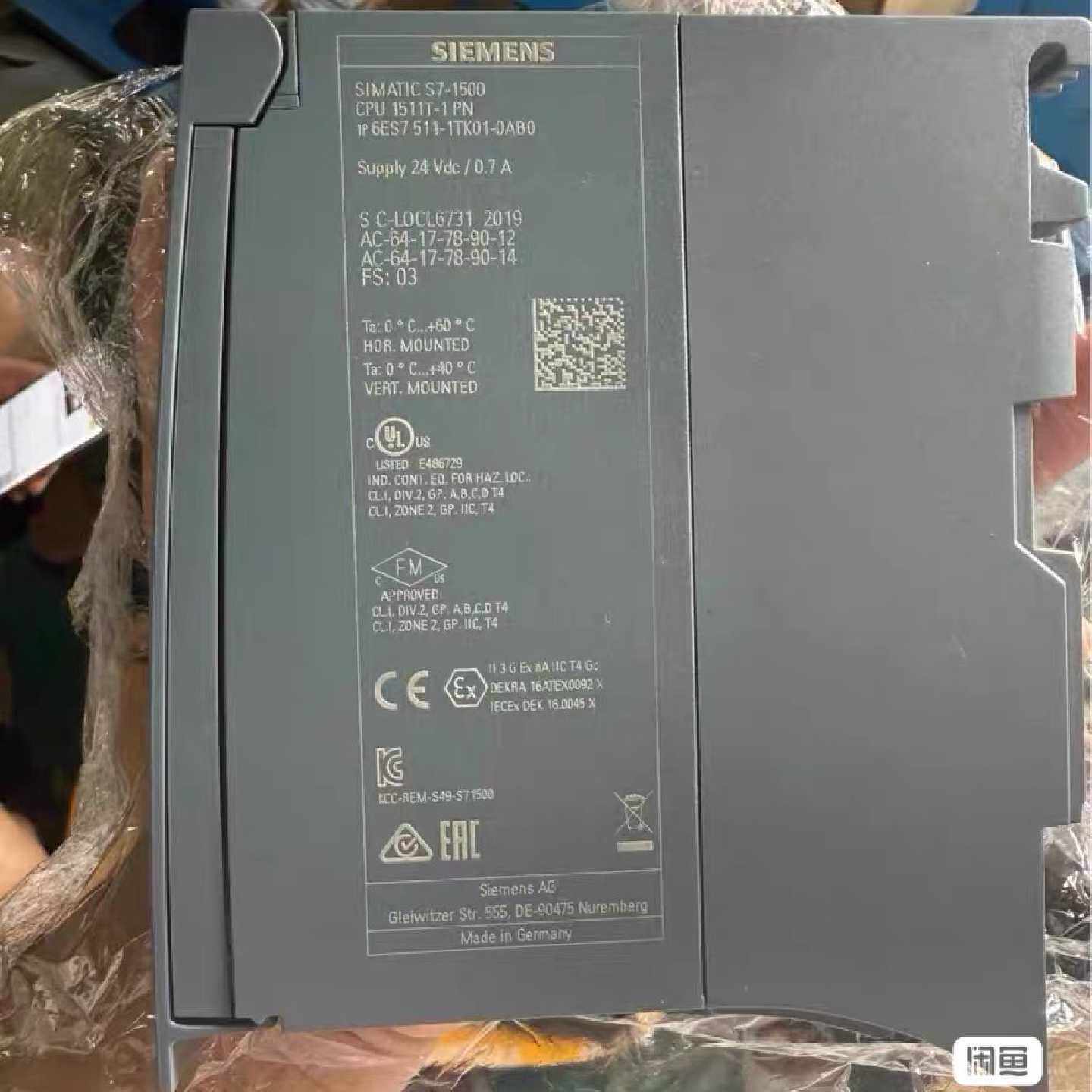 6ES75111TK010AB0西门子S71500
