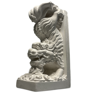 中式石狮子麒麟复古书挡办公室书房书靠桌面书本收纳家居装饰摆件