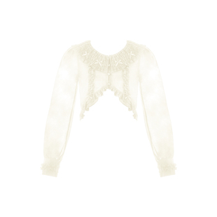 【蔷薇花庭】withpuji原创设计 sweet三色百搭开衫柔软亲肤lolita