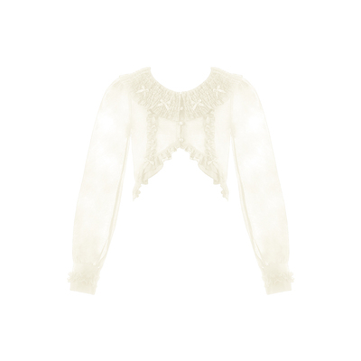 【蔷薇花庭】withpuji原创设计 sweet三色百搭开衫柔软亲肤lolita