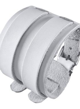 白色皮手环简约百搭手链