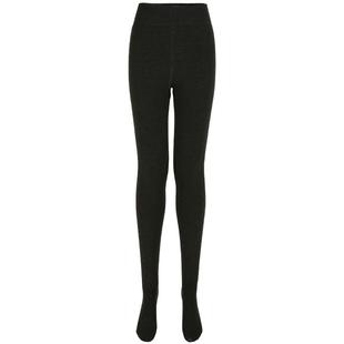 加绒打底裤女秋冬压力外穿连裤袜冬季灰色踩脚款配裙子深灰瘦腿袜