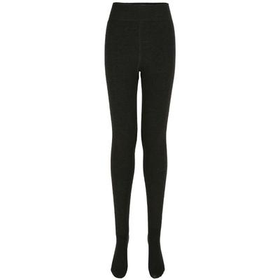 秋冬配裙子的灰色加绒打底裤