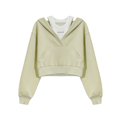 PINPINPLUS运动假两件长袖卫衣