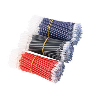 中性笔替换芯商务学生文具0.5子弹头型0.38mm针管型 笔芯蓝红黑色