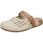 李艺彤同款天美意编织时光厚底勃肯包头半拖鞋女外穿凉拖夏季新款