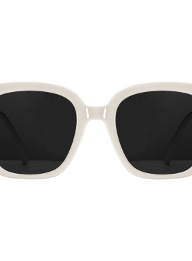 Jennie同款白框墨镜女式高级感大框大脸显瘦白色边框白边太阳眼镜