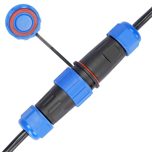 LD16/20防水免焊接航空插头公母对接电线缆3芯4孔5线快速接头380V