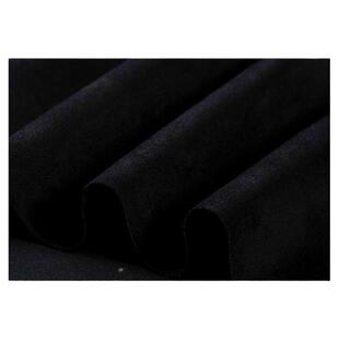 黑色麂皮绒弹力布料做服装沙发套面料鹿皮绒白色珠宝柜台垫布加厚