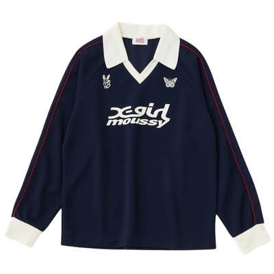 moussy美式校园风针织衫