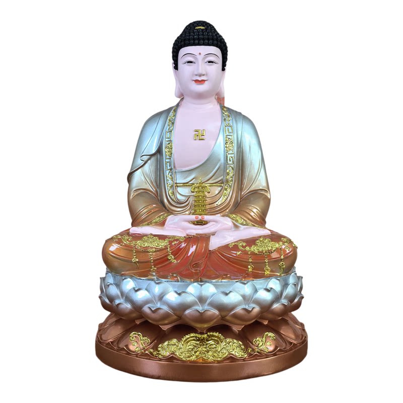 药师佛像七彩阿弥陀佛如来佛祖