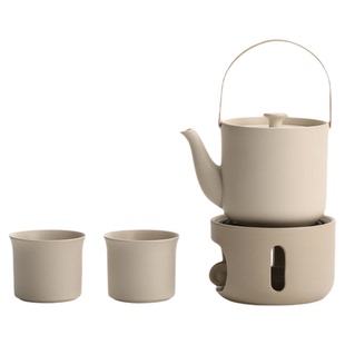 宜集堂Tso250cc中古风功夫茶具套装带温茶炉陶瓷家用喝茶泡茶茶杯