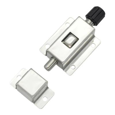 304不锈钢按钮插销开启门锁