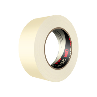 3M201+美纹纸胶带美术生专用高粘度耐高温不渗透汽车美容装修可书写不残留美缝喷漆遮蔽无残胶白色和纸胶带