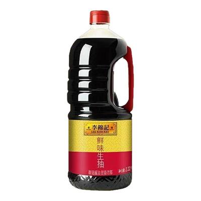 李锦记鲜味生抽2.22kg厨房调味品清蒸炒菜凉拌炖煮酿造酱油商用