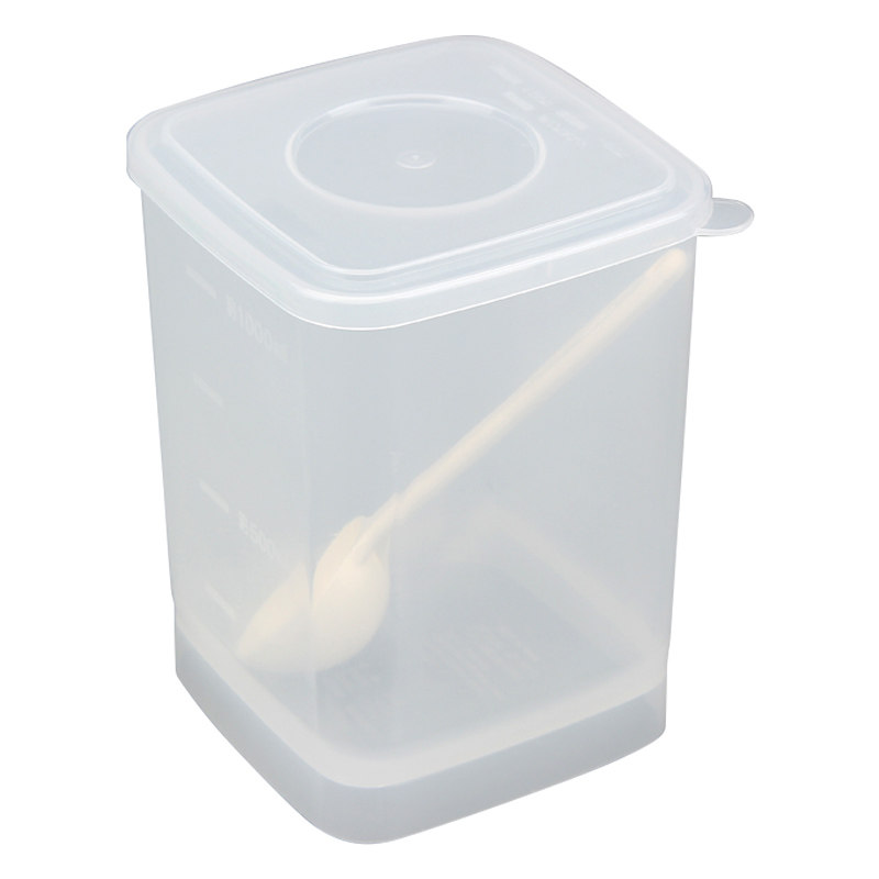 E日本SWANSON密封奶粉罐密封罐 塑料密封盒 粉类储物罐带勺5848