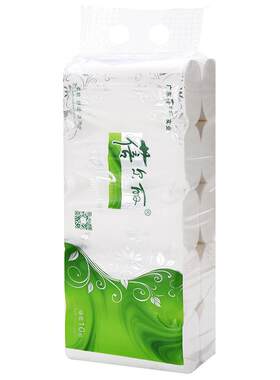 蓓尔丽10卷原生木浆无香实芯卷纸