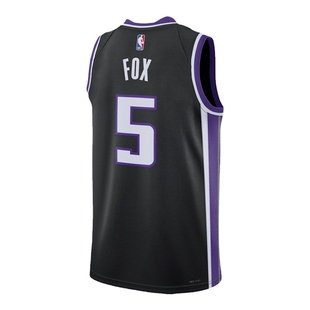 NBA官方正品Nike2023/24赛季国王队福克斯成人SW版球衣男子篮球服