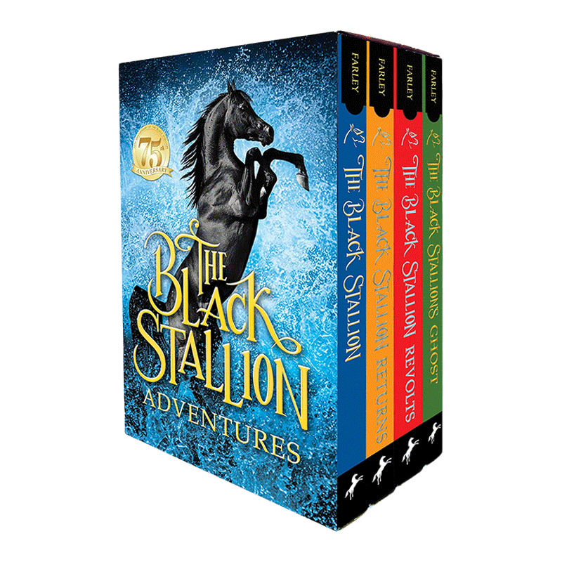 英文原版 The Black Stallion Adventures 黑神驹系列 4册套装 Walter Farley 英文版 进口英语原版书籍儿童外文书