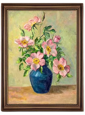 梵高欧式客厅玄关装饰画花卉油画