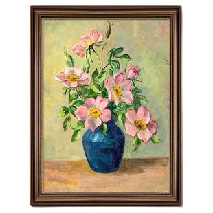 梵高欧式客厅玄关装饰画花卉油画沙发背景墙挂画向日葵美式仿油画