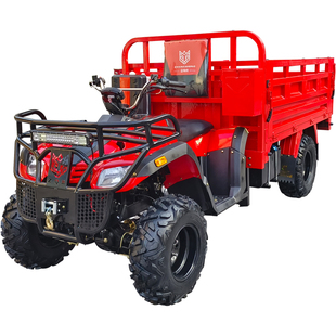众骑豹分时四驱农夫车350水冷全地形四轮摩托车载重王山地农用车