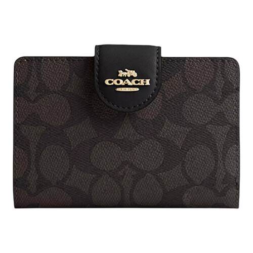 【自营】COACH/蔻驰Signature Canvas 女款卡包钱包 CW786 IMXAQ