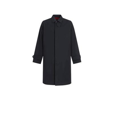 HugoBoss单排扣风衣大衣外套