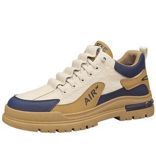 德国骆驼动感板鞋男鞋冬季新款加绒棉鞋帕拉鞋男士运动休闲工装靴