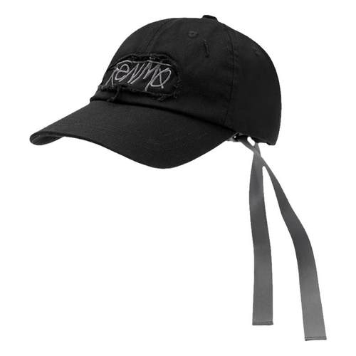 肯默(KENMO)时尚飘带棒球帽个性嵌入式logo刺绣鸭舌帽ins街头帽子