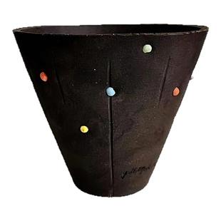 设计款糖豆斗笠花盆吸水透气适合绿植花卉盆栽种植花盆高颜值轻奢