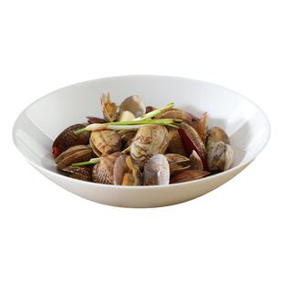 乐美雅平底盘子白色菜盘深盘家用餐具暖菜板专用浅盘碟子耐高温