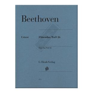 贝多芬长笛二重奏WoO26 两支长笛 德国亨乐原版进口乐谱书 Beethoven Flute Duo HN973