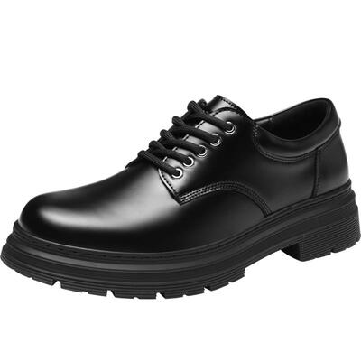 HLA/海澜之家男鞋新款春秋经典商务正装皮鞋耐磨厚底百搭德比鞋男