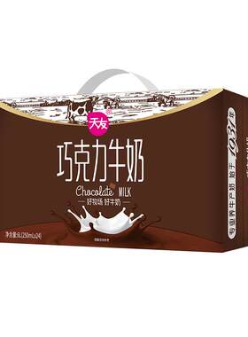天友巧克力牛奶2提组合装