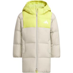 阿迪达斯童装25冬男女童羽绒服加厚中长款儿童防风保暖外套KB5126