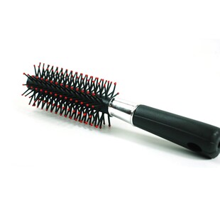 韩国大号便携波浪美发直发吹造型梳子滚梳圆筒梳塑料卷发梳