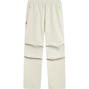 李宁反伍BADFIVE运动长裤男士宽松梭织裤冬季加绒保暖直筒伞兵裤