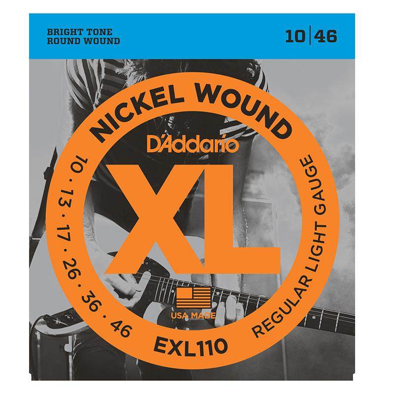 达达里奥电吉他弦 EXL镀镍缠绕系列EXL110 EXL120吉他琴弦一套6根