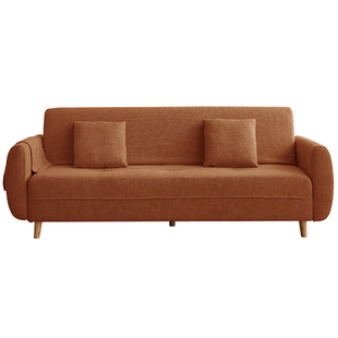 棉麻沙发床两用小户型客厅家用布艺沙发变床网红多功能可折叠207