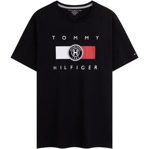 Tommy男装纯棉旗帜印花短袖T恤