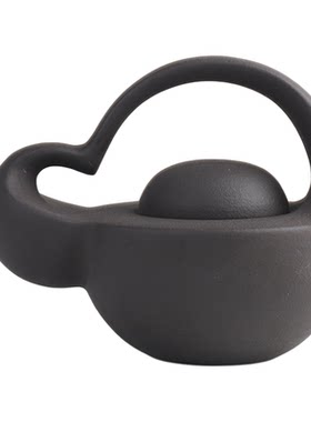 次瓦ciwa设计师作品茶壶黑色陶瓷
