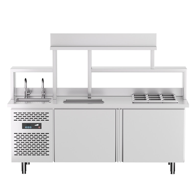 【热卖】奶茶咖啡水吧工作台定制