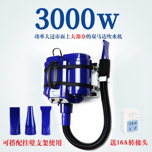英绅双马达宠物吹水机大型犬3400w大功率臭氧杀菌电加热静音吹毛