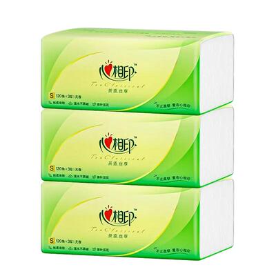 心相印纸巾整箱360张大包3层家用实惠装抽纸大包餐巾纸卫生纸加厚